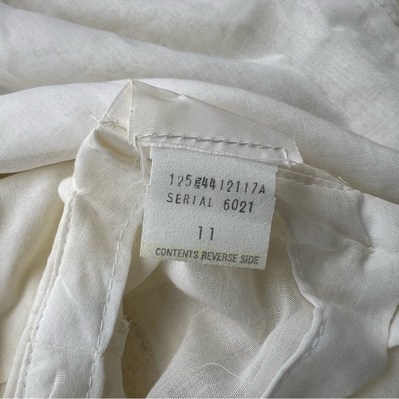 Vintage Off White/Cream Dress Lace trim and ruffle details Women Size Medium - Picture 6 of 6